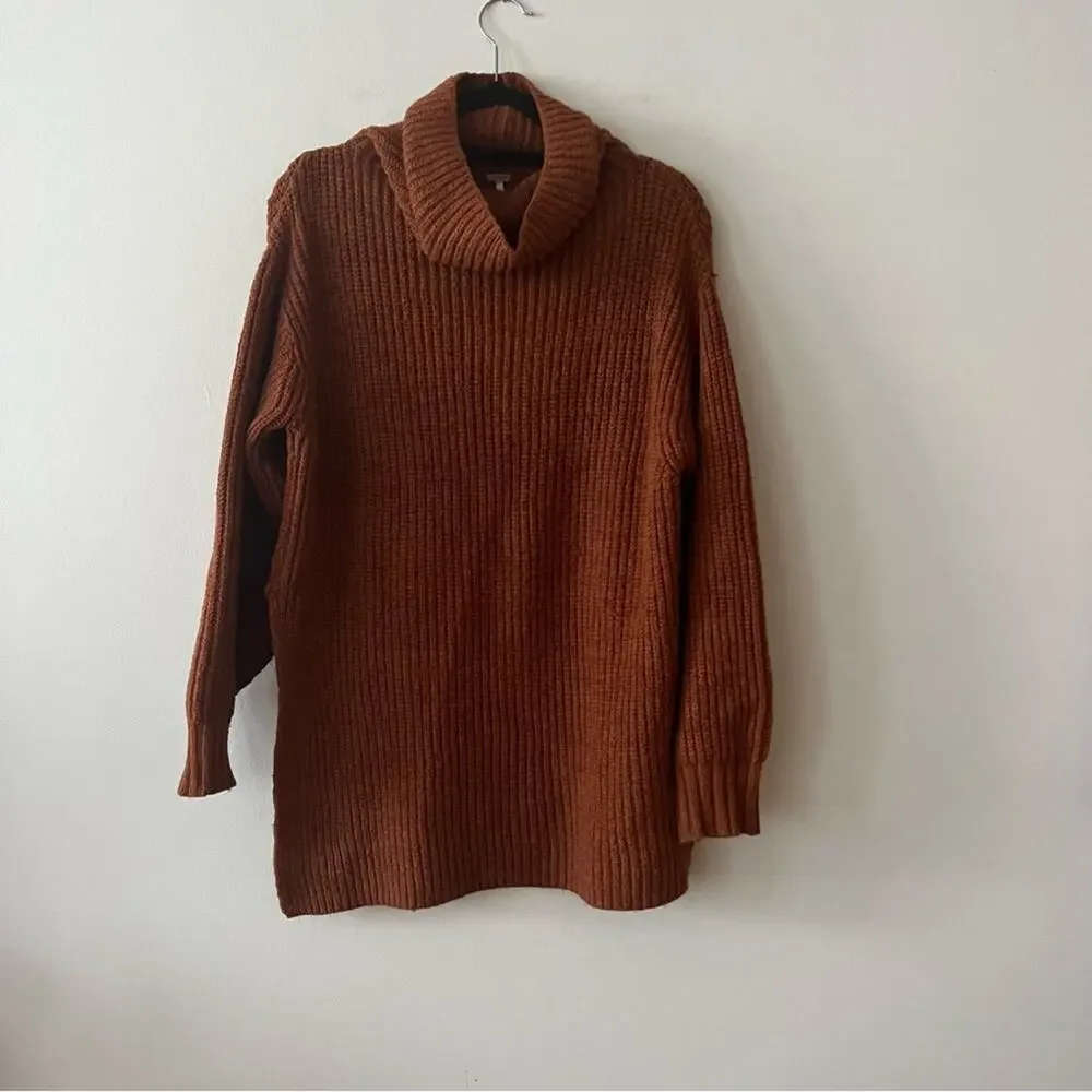 Free People Eleven Knit Turtleneck Tunic Sweater